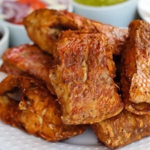 Fried red fish